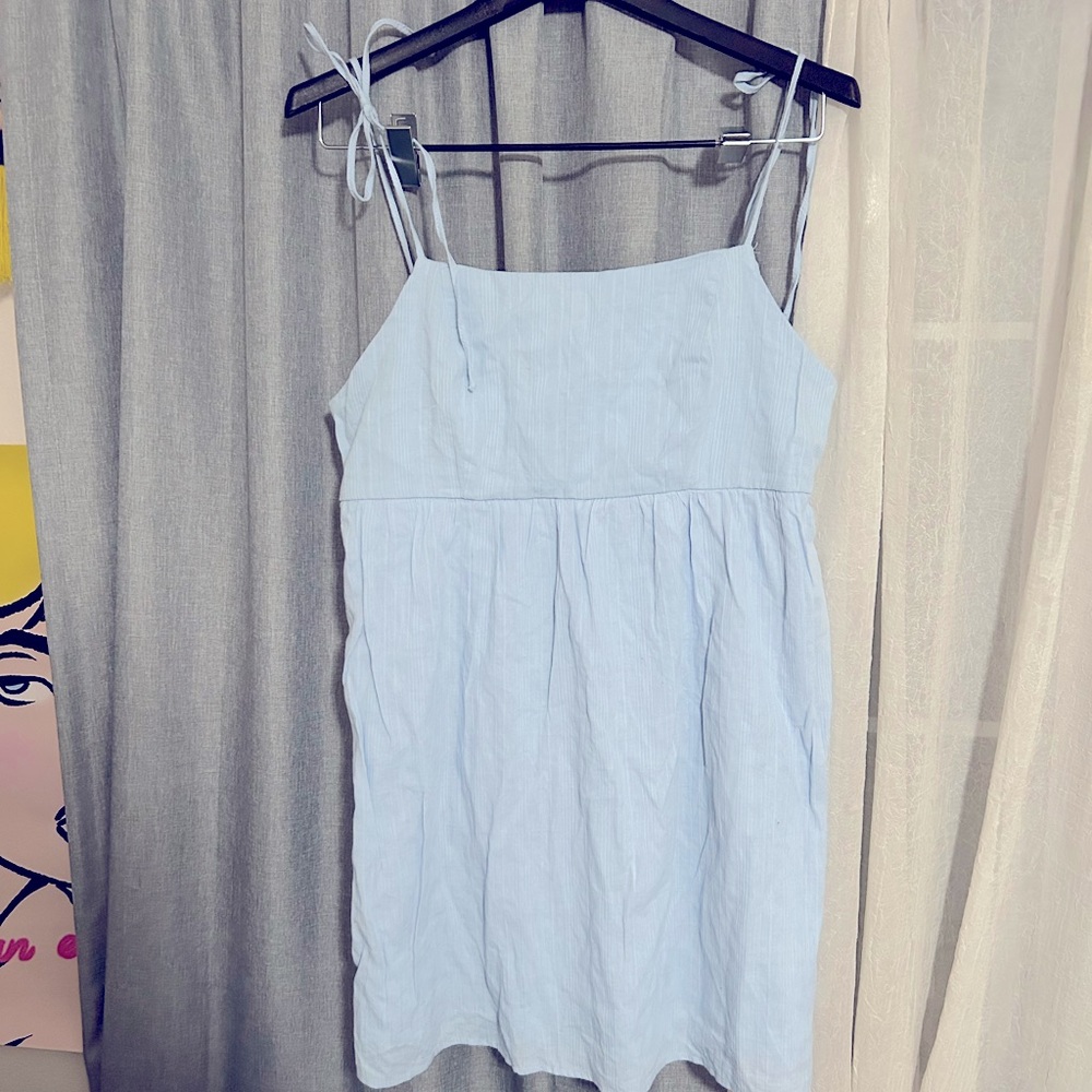 Dee Elly Blue Babydoll Dress
